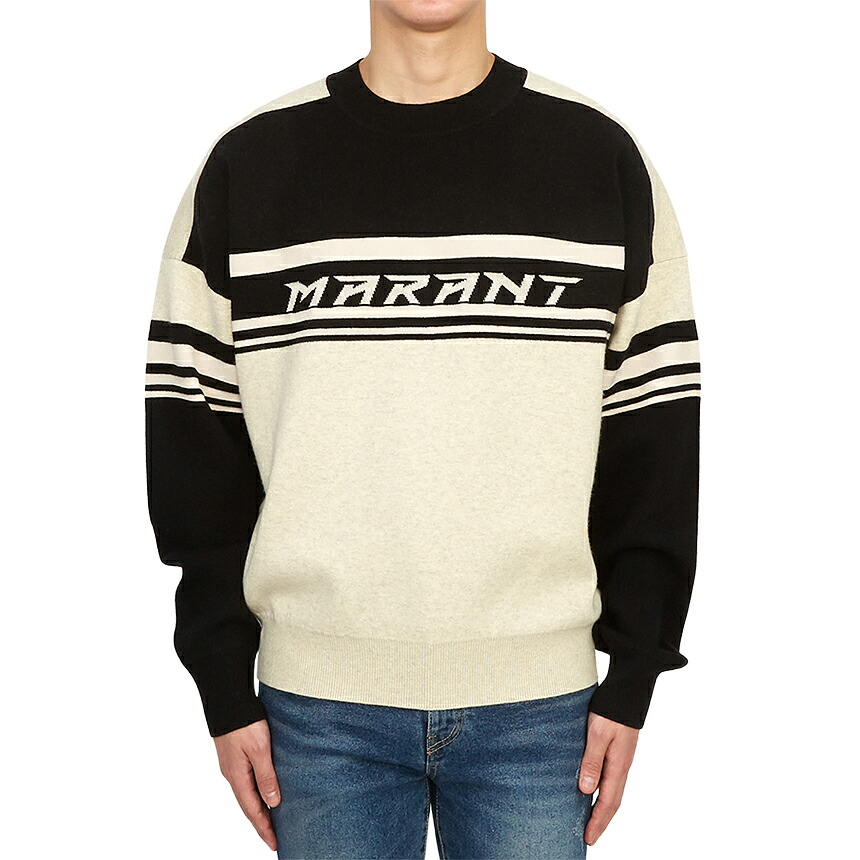 【3%オフクーポン別れ別れ中】【着後文芸評論で1000円OFFクーポン券排他的権利】  ISABEL MARANT イザベルマラン メンズ 編み物 PU0183HA A3L84H 01BK
