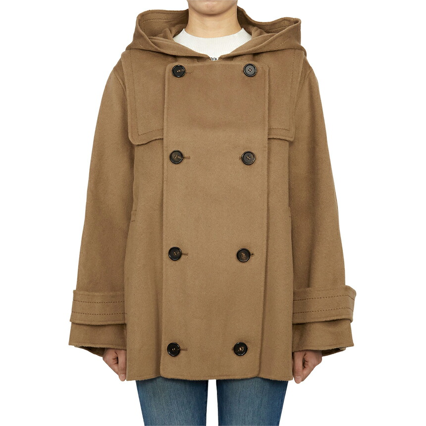 MAX MARA レディース コート CLES 024 2526016111 Wool, cashmere and silk coat with belt, white | 