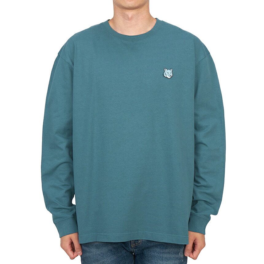【3%オフクーポン散り散り中】 MAISON KITSUNE 住み家 稲荷 メンズ 長袖ティーシャツ LM00109KJ0118 P446