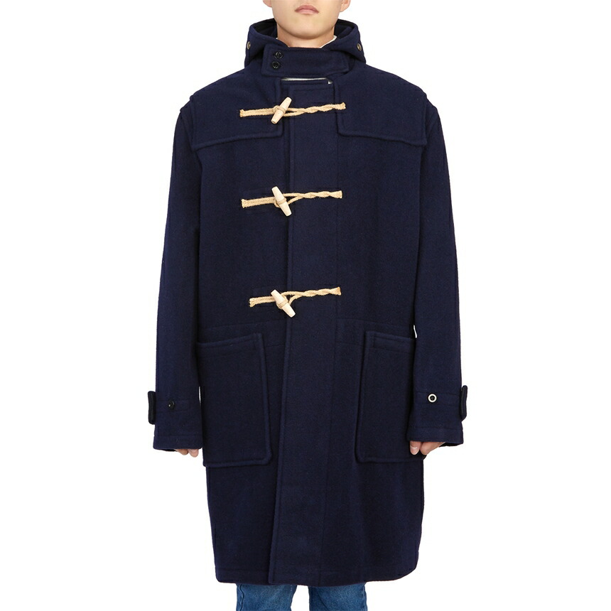 (E) GLOVERALL Eliza エリザ ダッフルコート ロング 英国製 Gloverall - ELIZA フード付ロングダッフルコート MS5164TM