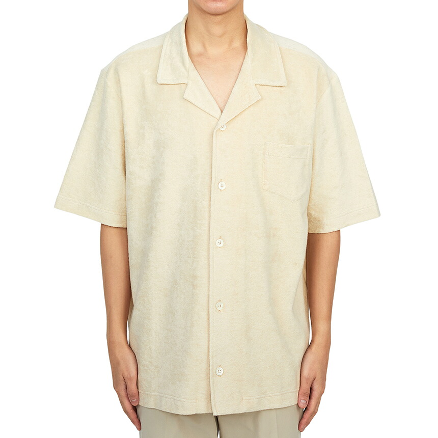 【3%オフクーポン配布中】 HOWLIN ハウリン メンズ シャツ COCKTAIL IN TOWEL SANDSHELL｜LUXBOY店