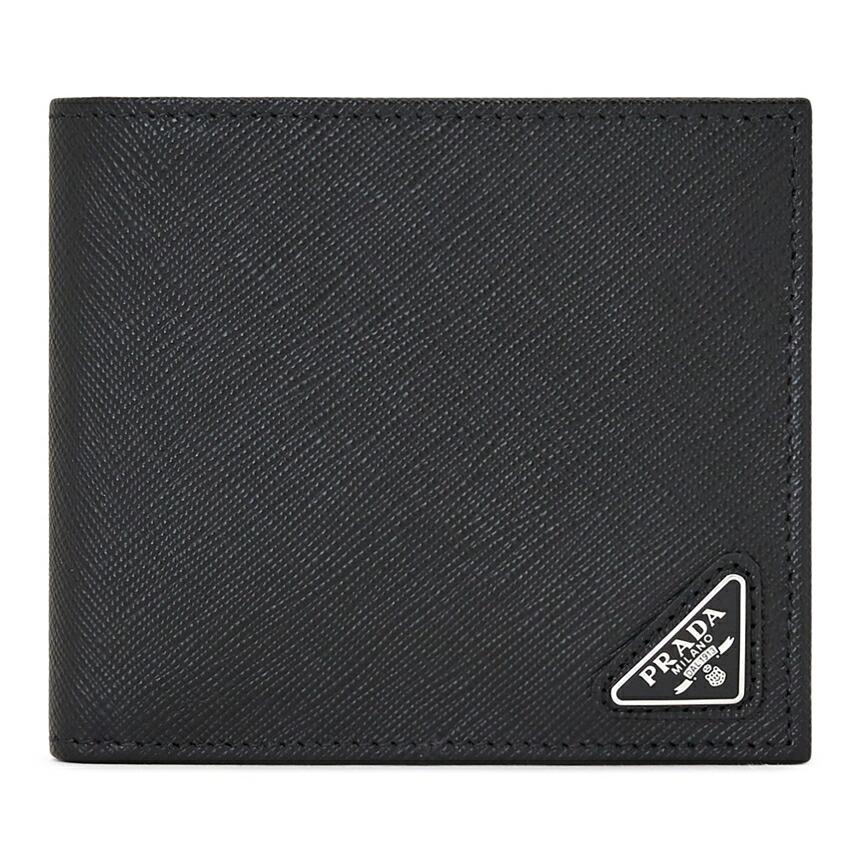 【3%オフクーポン別れ別れ中】 PRADA プラダ サフィアーノ メンズ 二つ折り紙入れ ミニ紙入れ 2MO513 QHH F0002