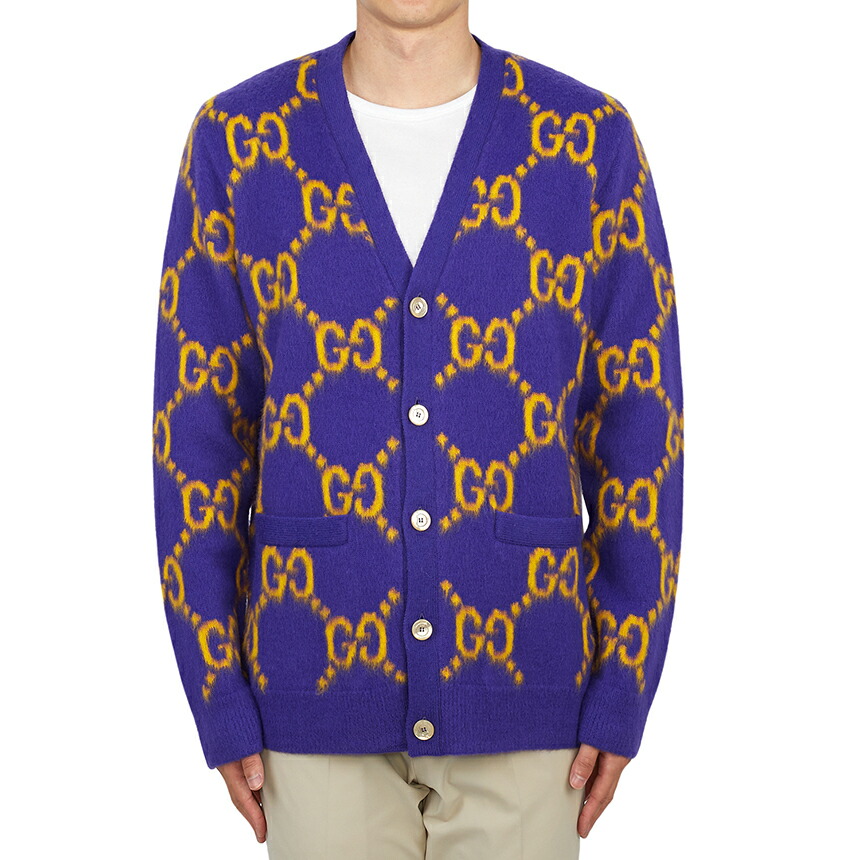 楽天市場】【超美品】 グッチ ニットカーディガン パーフォレーテッド