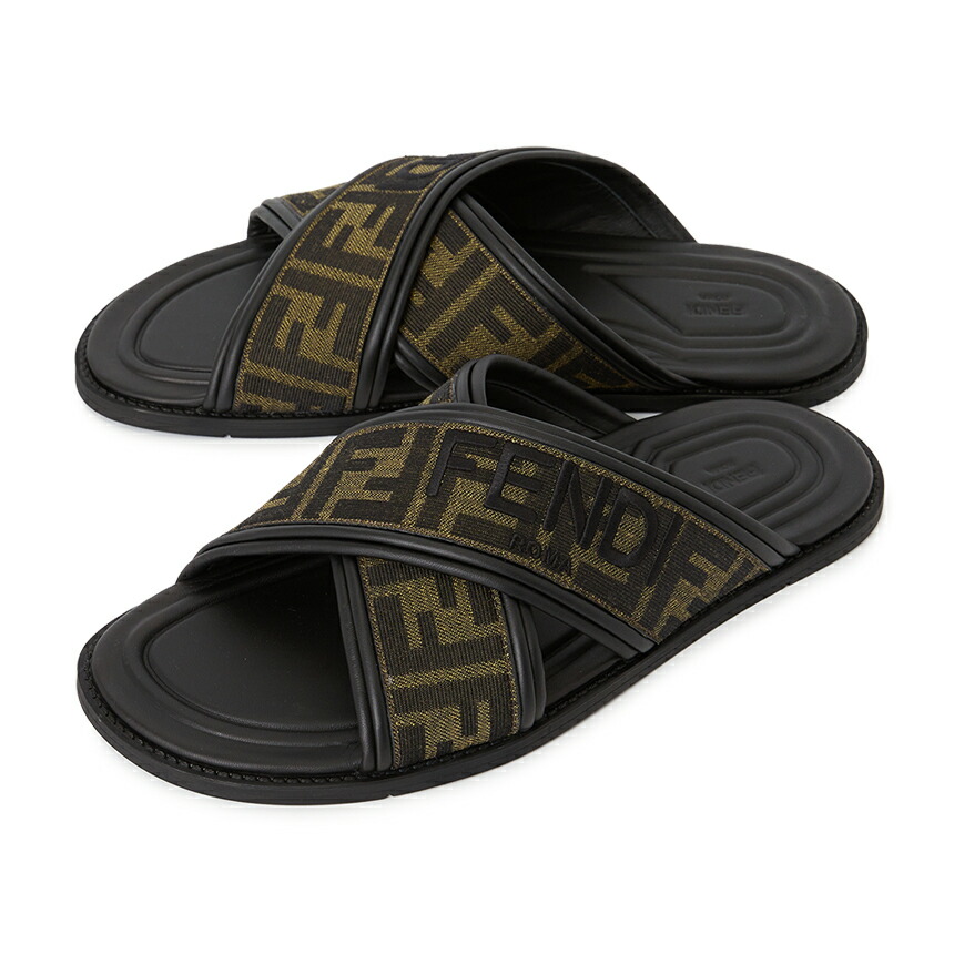 【3%オフクーポン離れ離れ中】 FENDI フェンディ メンズ サンダル 7X1548 AJZE F0R7R