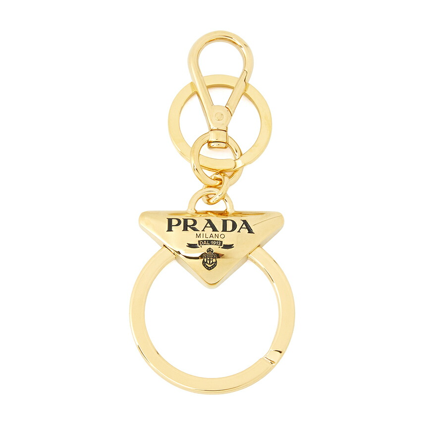 超美品　PRADA プラダ スターキーリング ゴールド イエロー　チャーム 楽天市場】プラダ PRADA キーリング バッグチャームMIX ゴールド