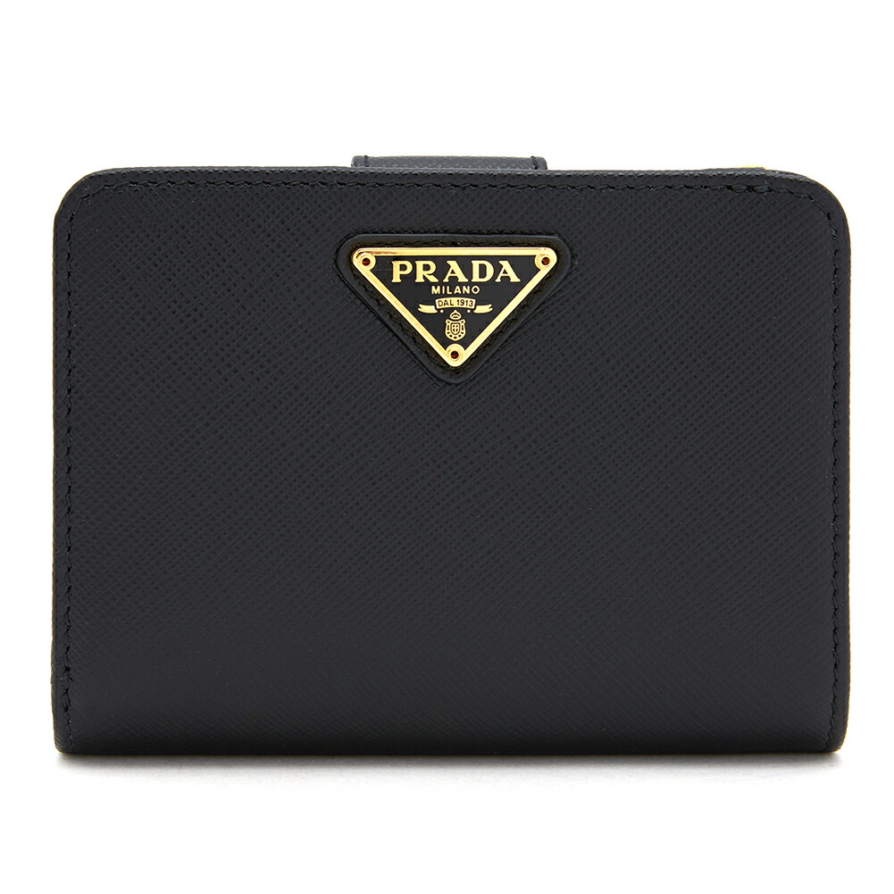 PRADA プラダ 二つ折り財布 ブラック 1MV204 2CYS F0002 楽天市場】プラダ PRADA 二つ折り財布 レディース SPAZZOLATO