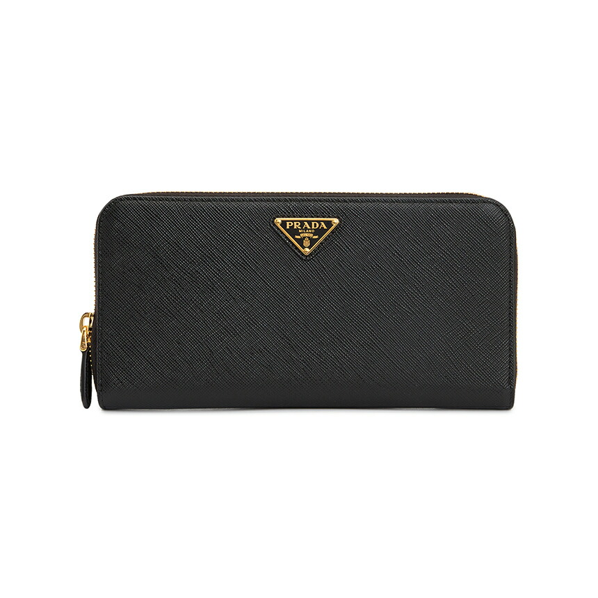 プラダ3154 サフィアーノ モノクローム ラウンドファスナー 長財布 PRADA プラダ ラウンドファスナー 長財布（小銭入れあり