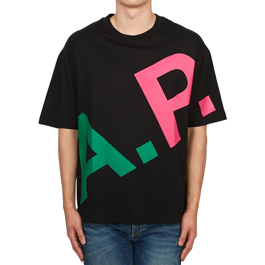 【3%オフクーポン離れ離れ中】 APC アーペーセー メンズ 半袖プルオーバー COFBT M26341 LZB NOIR