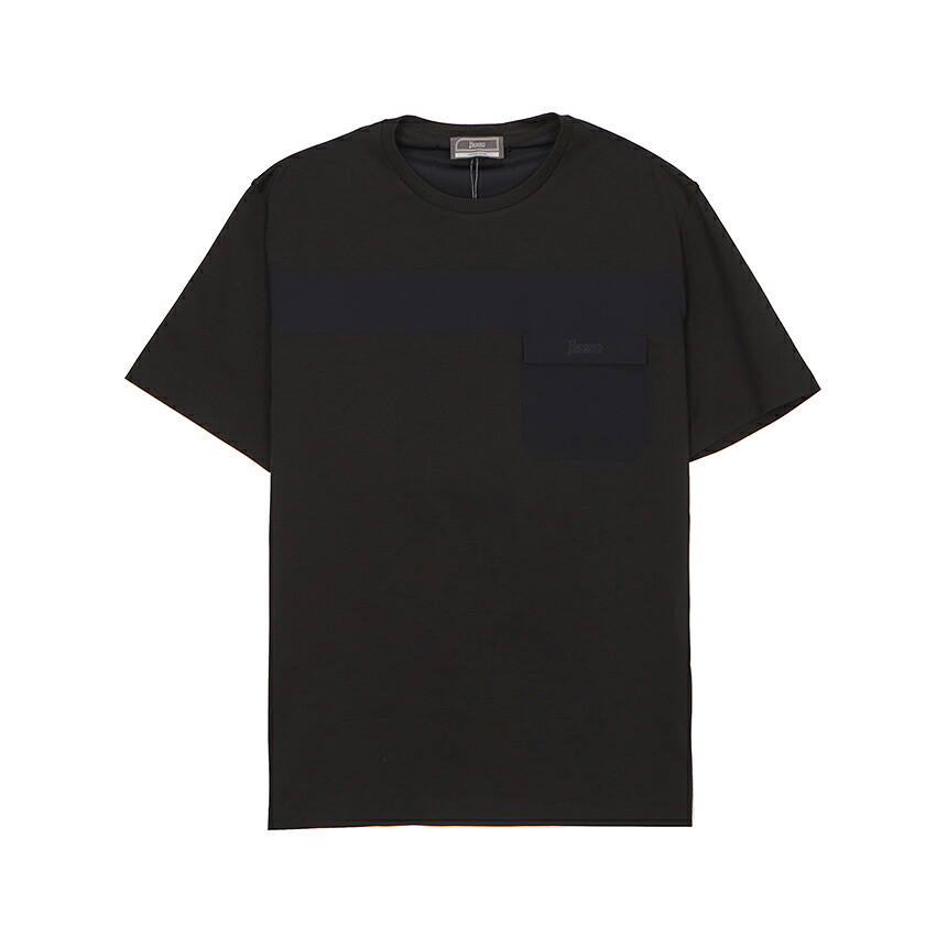 【3%オフクーポン配布中】 HERNO ヘルノ メンズ 半袖Tシャツ JG000233U 52003 9300｜LUXBOY店