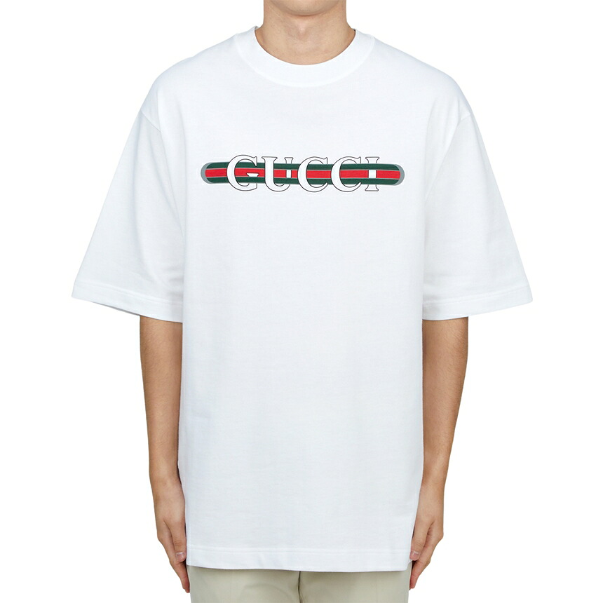 【3%オフクーポン配布中】 GUCCI グッチ メンズ 半袖Tシャツ 784361 XJGKB 9074｜LUXBOY店