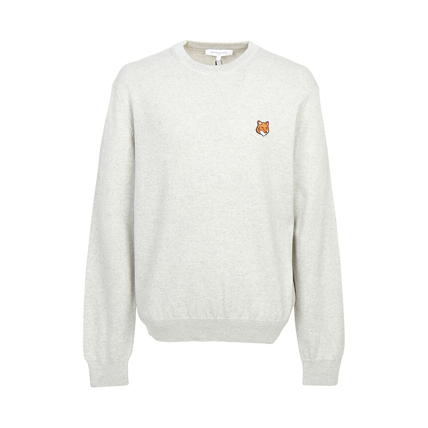 【3%オフクーポン散り散り中】 MAISON KITSUNE 住み家 稲荷 メンズ 編み物 PM00801KT1181 H120
