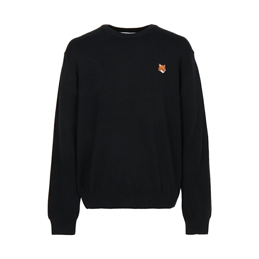 【3%オフクーポン散り散り中】 MAISON KITSUNE 住み家 稲荷 メンズ 編み物 PM00801KT1181 P199