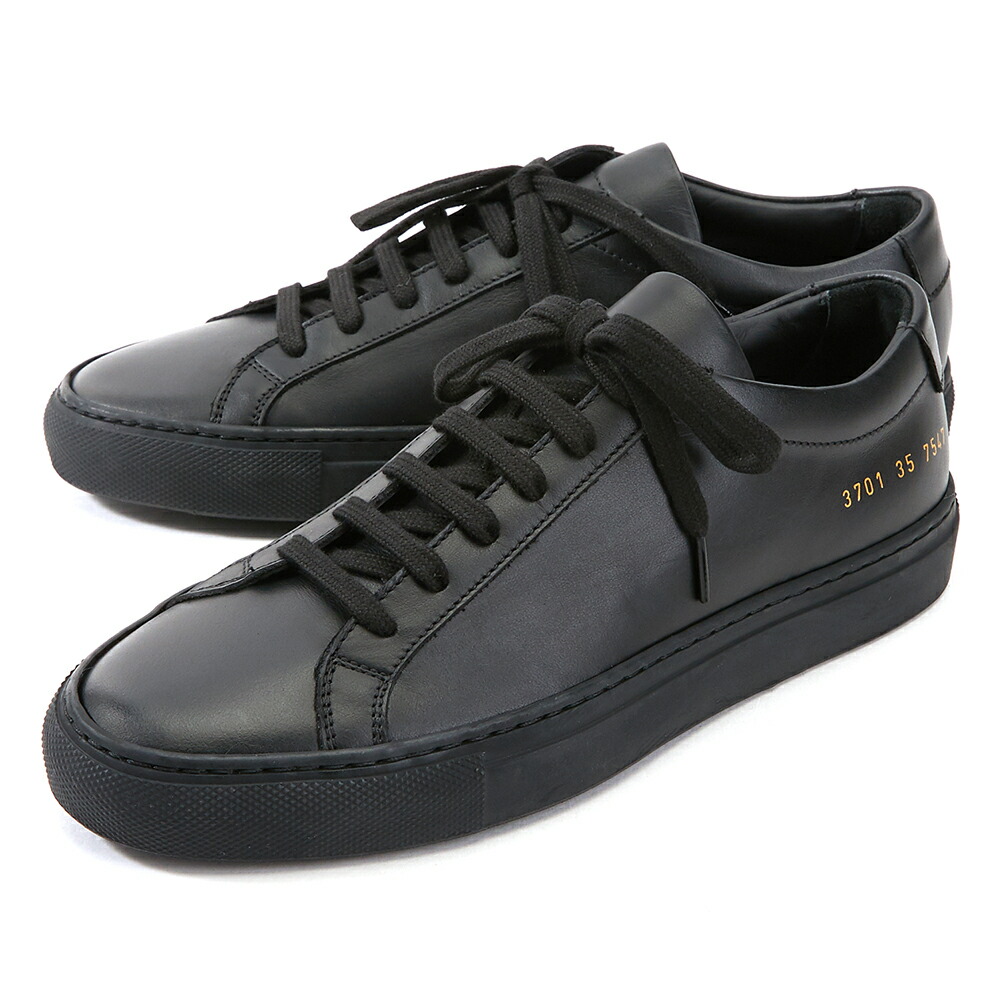 【3%オフクーポン別れ別れ中】 COMMON PROJECTS コモン 事業計画 3701 7547 BLACK レディース スニーカー