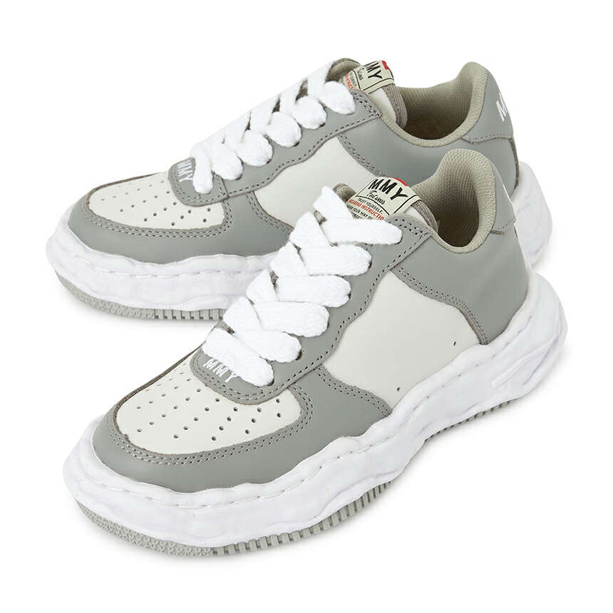 【3%オフクーポン別れ別れ中】 MAISON MIHARA YASUHIRO メゾンミハラヤスヒロ メンズ スニーカー A08FW706 GRY WHT