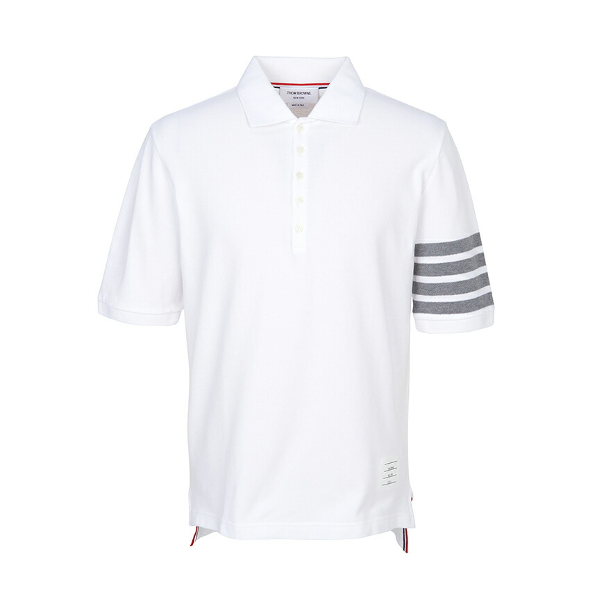 THOM BROWNE レディース 半袖Tシャツ FJS102G 07862 680 Jersey 4 Bar Short Sleeve Tee | Thom Browne
