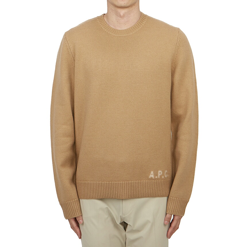 【3%オフクーポン配布中】 APC アーペーセー メンズ ニット WVBAZ H23059 TCB CAMEL ECRU|LUXBOY店