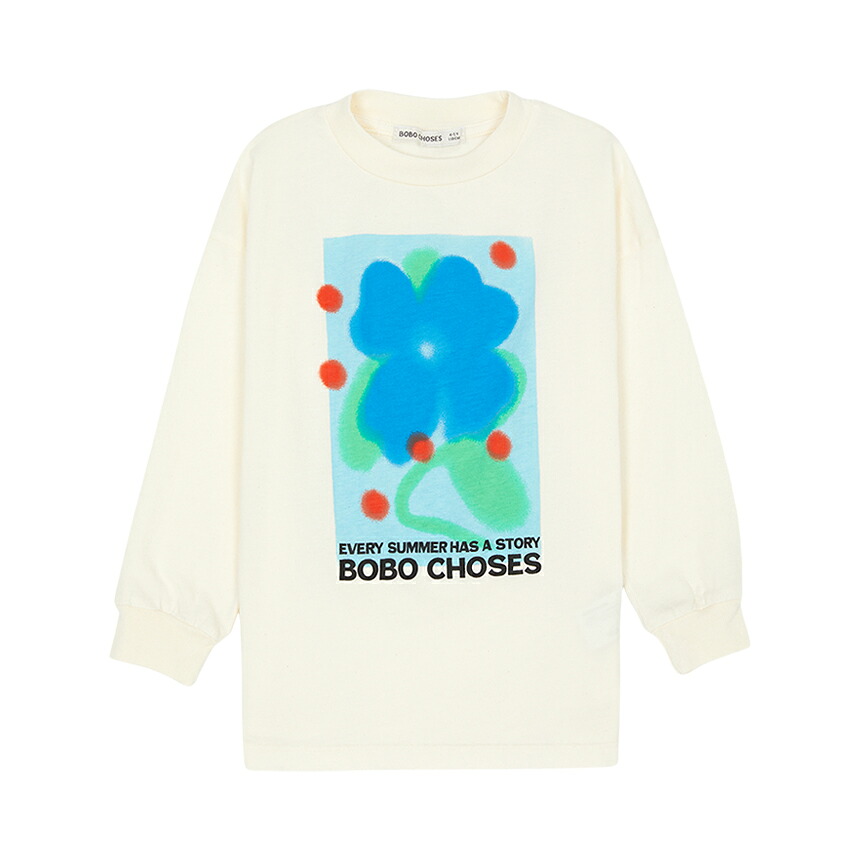 【3%オフクーポン離れ離れ中】 BOBO CHOSES ボボショース もの言う花 長袖プルオーバー B126AC003