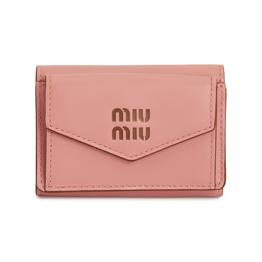 レア美品✨ミュウミュウ◇RFIDミディアムコンパクト二つ折り財布　ピオニーピンク miu miu」 マドラス リボン 二つ折り 財布 - ピンク レディース ミュウ