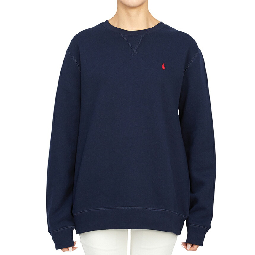 【3%オフクーポン離れ離れ中】 RALPH LAUREN KIDS ポロ ラルフローレンキッズ もの言う花 長袖プルオーバー 323772102002 NAVY