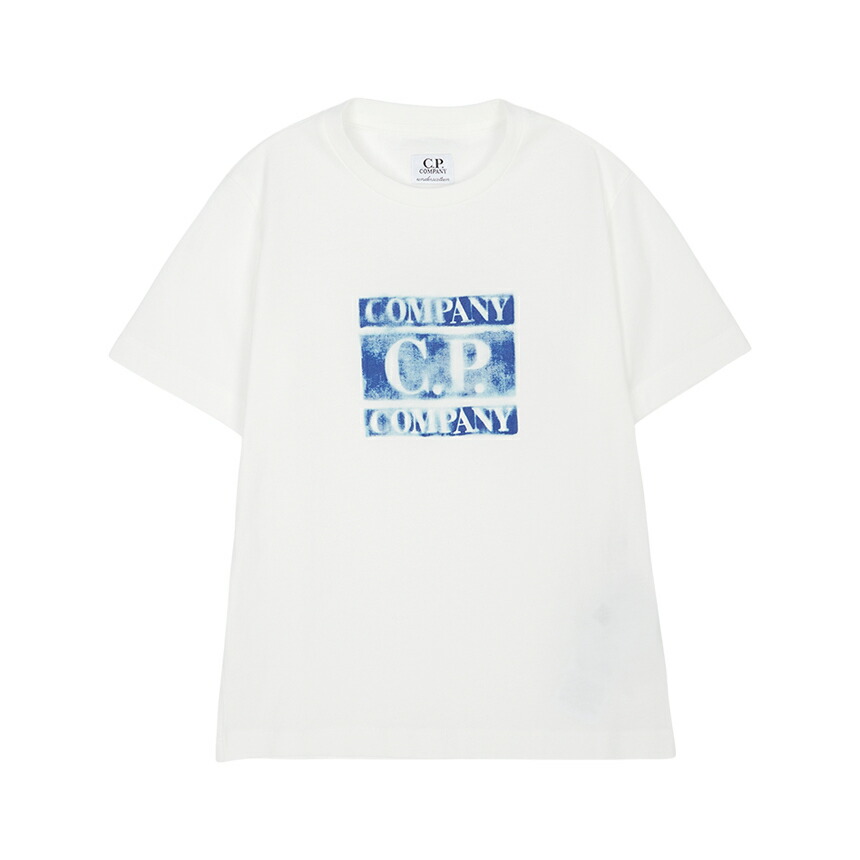【3%オフクーポン別れ別れ中】 CP COMPANY KIDS シーピーカンパニーキッズ もの言う花 半袖プルオーバー C6M00L LAA17 10135