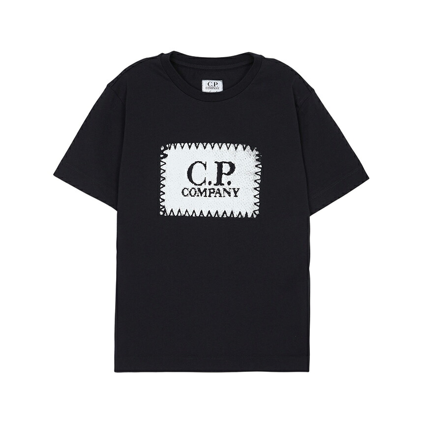 【3%オフクーポン別れ別れ中】 CP COMPANY KIDS シーピーカンパニーキッズ もの言う花 半袖プルオーバー CMM00T LAA17 41150