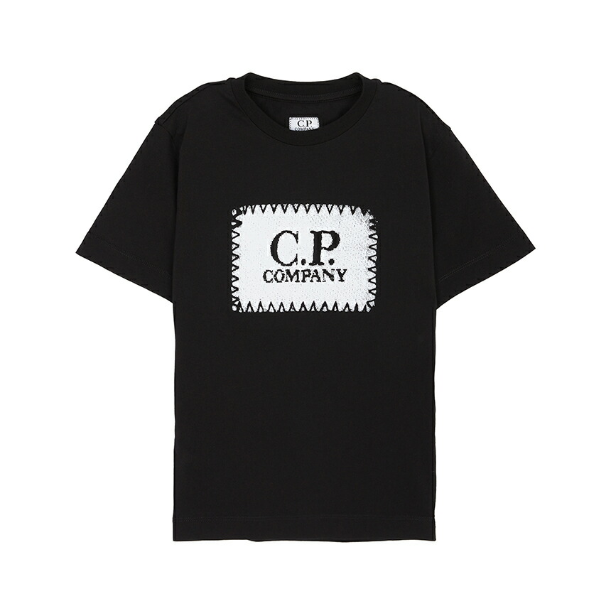 【3%オフクーポン別れ別れ中】 CP COMPANY KIDS シーピーカンパニーキッズ もの言う花 半袖プルオーバー CMM00T LAA17 60100