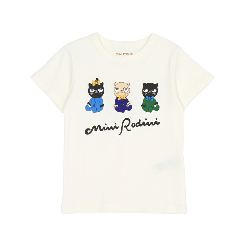【3%オフクーポン散り散り中】 MINI RODINI ミニロディーニ もの言う花 半袖ティーシャツ 2662011010