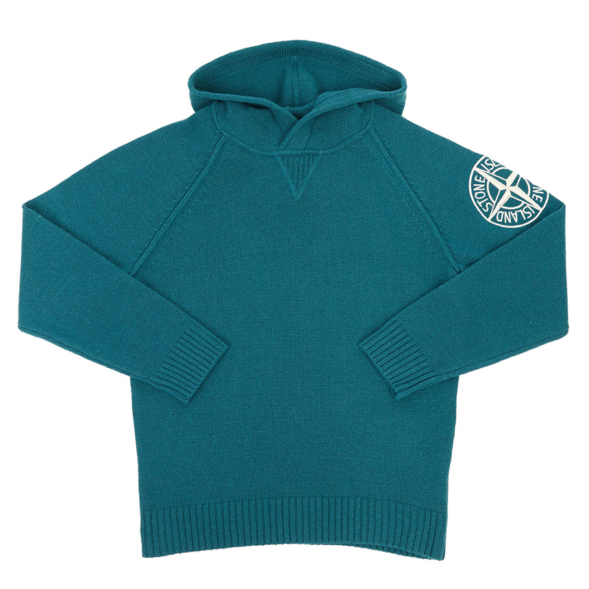 【3%オフクーポン離れ離れ中】 STONE ISLAND KIDS ストーンアイランドキッズ もの言う花 編み物 7716508A1 V0023 10A12A