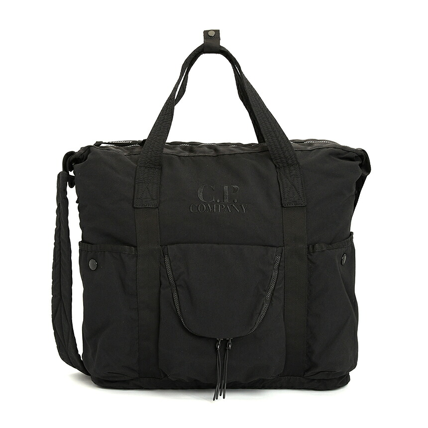 【3%オフクーポン別れ別れ中】 CP COMPANY シーピーカンパニー メンズ トートバッグ 20CMAC182A 110305G 999