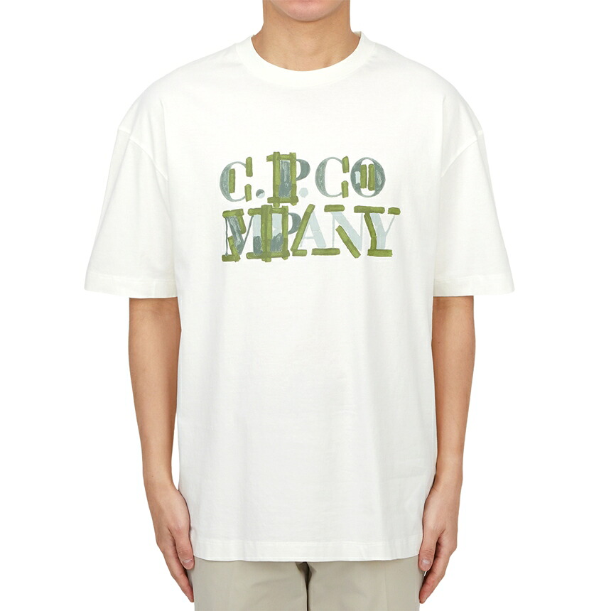 【3%オフクーポン配布中】 CP COMPANY シーピーカンパニー メンズ 半袖Tシャツ 18CMTS145A 006586W 103|LUXBOY店