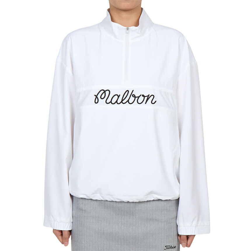 【3%オフクーポン散り散り中】 MALBON GOLF マルボンゴルフ レディース 長袖ティーシャツ MW0268 WHT