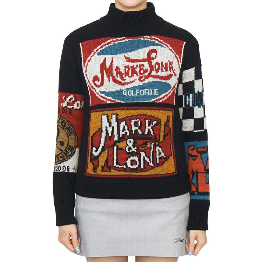【3%オフクーポン散り散り中】 MARK \u0026 LONA マークアンドロナ レディース 編み物 MLW 4C AB08 BLACK