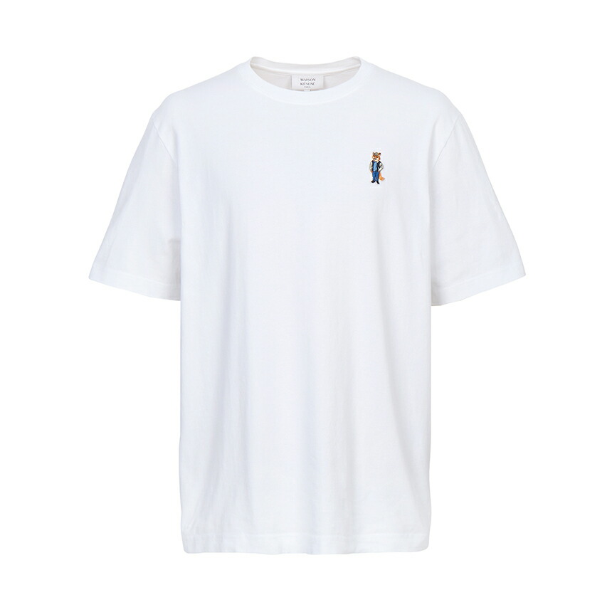 【3%オフクーポン離れ離れ中】 MAISON KITSUNE 棲み家 狐狸 メンズ 半袖プルオーバー PM00121KJ7025 P100