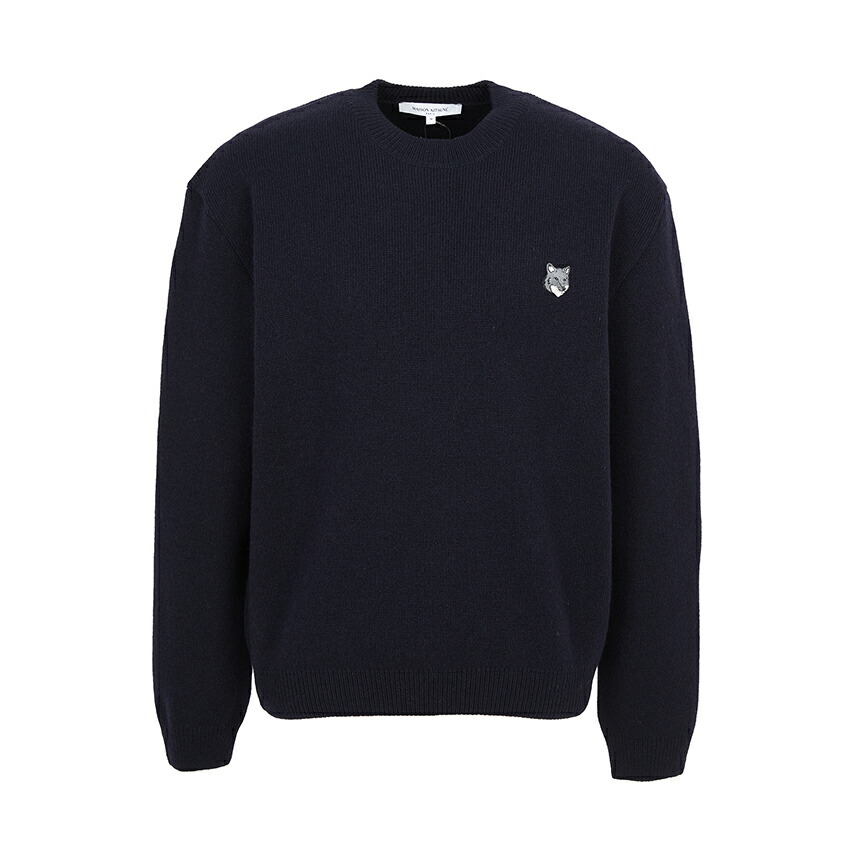 【3%オフクーポン散り散り中】 MAISON KITSUNE 住み家 稲荷 メンズ 編み物 PM00817KT1180 0413