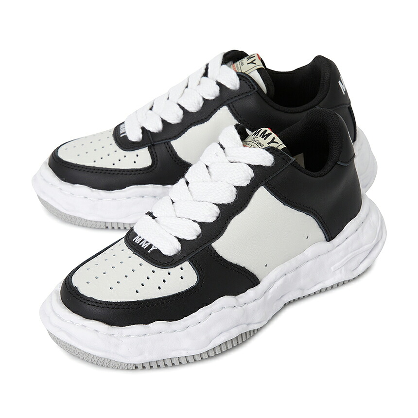 【3%オフクーポン別れ別れ中】 MAISON MIHARA YASUHIRO メゾンミハラヤスヒロ メンズ スニーカー A08FW706 BLK WHT