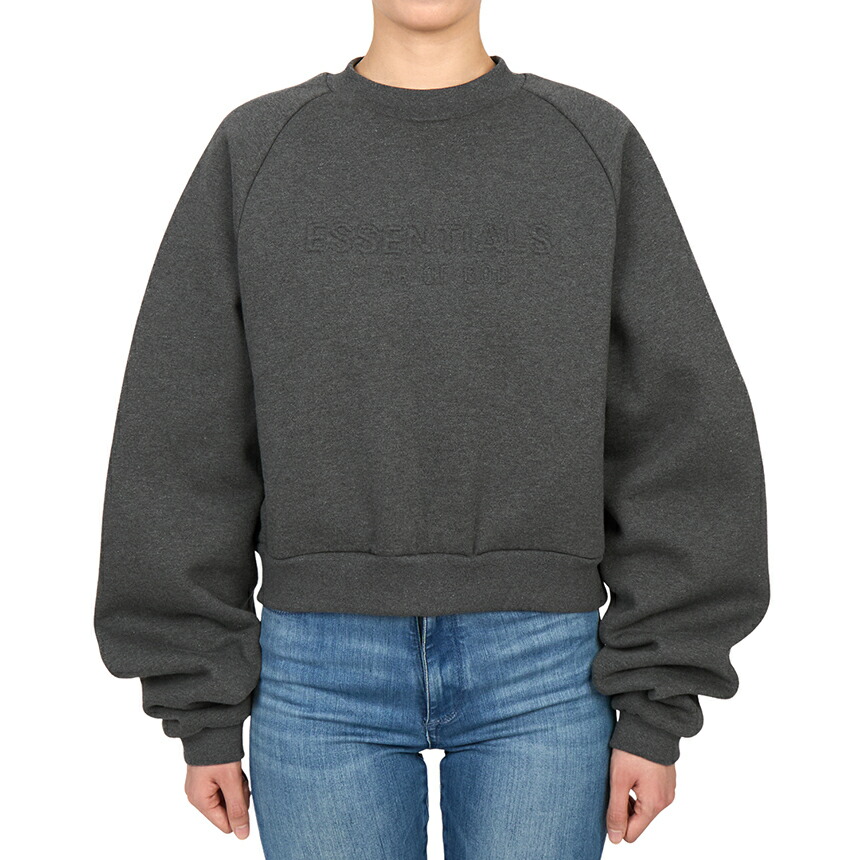 【3%オフクーポン離れ離れ中】 FEAR OF GOD フィアオブゴッド レディース 長袖プルオーバー 192HO257831FW CHARCOAL HEATHER