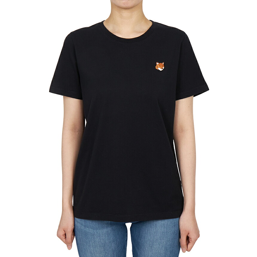 【3%オフクーポン散り散り中】 MAISON KITSUNE 住み家 稲荷 レディース 半袖ティーシャツ PW00113KJ7026 P199