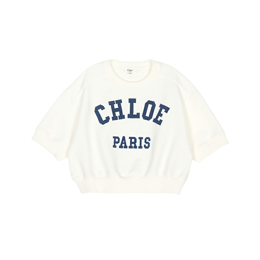 【3%オフクーポン散り散り中】 CHLOE KIDS クロエキッズ もの言う花 半袖ティーシャツ C20844 117