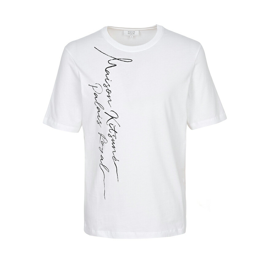 【3%オフクーポン別れ別れ中】 MAISON KITSUNE 住みか 稲荷 メンズ 半袖プルオーバー QM00113KJ7036 P100