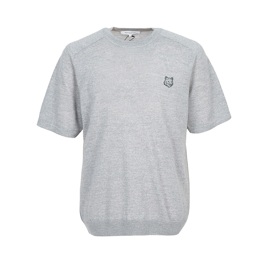 【3%オフクーポン散り散り中】 MAISON KITSUNE 住み家 稲荷 メンズ 編み物 QM00804KT1181 H150