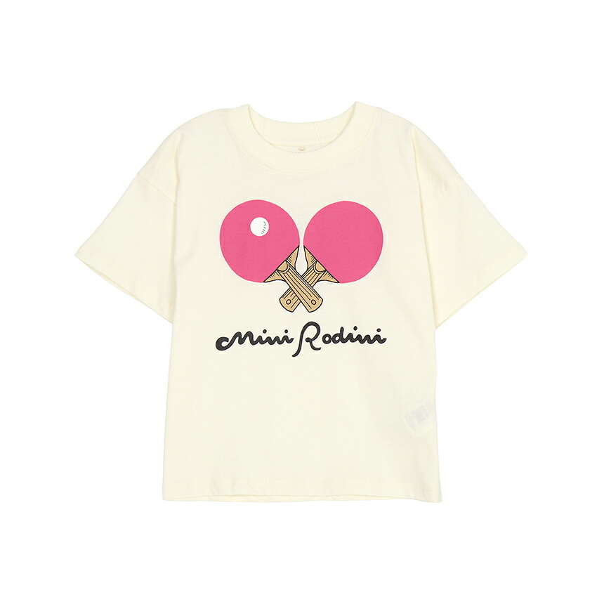 【3%オフクーポン散り散り中】 MINI RODINI ミニロディーニ もの言う花 半袖ティーシャツ 2662013210