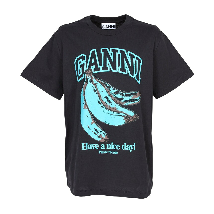 【3%オフクーポン配布中】 GANNI ガニー レディース 半袖Tシャツ A1050200 252|LUXBOY店