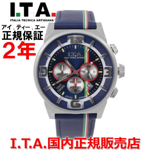 【お買い物マラソン期間中店内最大P20倍】【日本限定100本】【国内正規品】I.T.A アイ・ティー・エー メンズ 腕時計GRAN CHRONO グラン クロノ ブルスク&mdash;ロ 27.00.02 ｜Jewelry＆Watch　LuxeK 42,900円