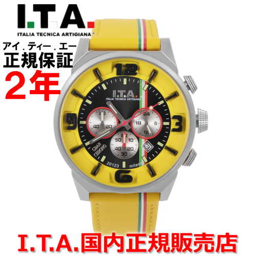 【日本限定100本】【国内正規品】 I.T.A アイ・ティー・エー メンズ 腕時計 GRAN CHRONO グラン クロノ ジャッロ 27.00.03 42,900円