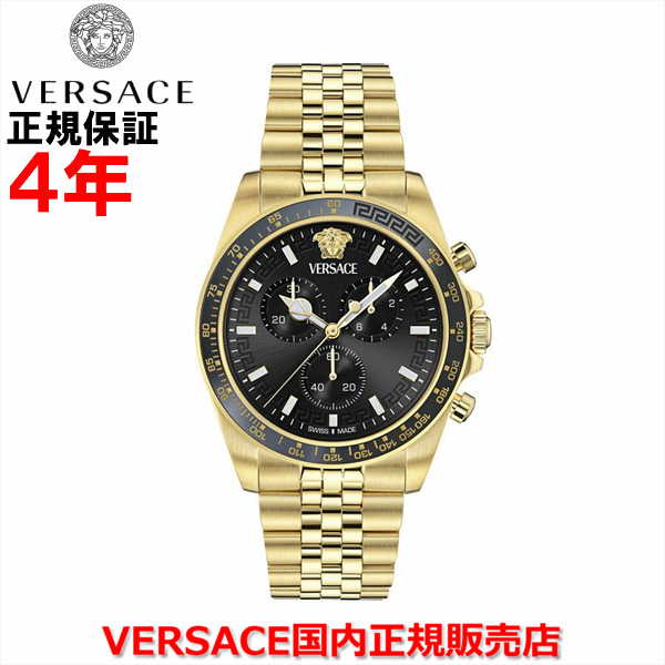 【百貨店大売り出し継続期間中店内最大限度P20倍】【国内置き目品】VERSACE ヴェルサーチ ヴェルサーチェ 呼びりん探し回る メンズ ウオッチ ご覧なさる グレカクロノウェーブ GRECA CHRONO WAVE VE0H00525
