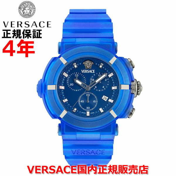 【国内置き目品】VERSACE ヴェルサーチ ヴェルサーチェ 呼びりん探し回る メンズ  レディース ウォッチ 御覧なさる リアルアクティブクロノ REAL ACTIVE CHRONO VE0L00625