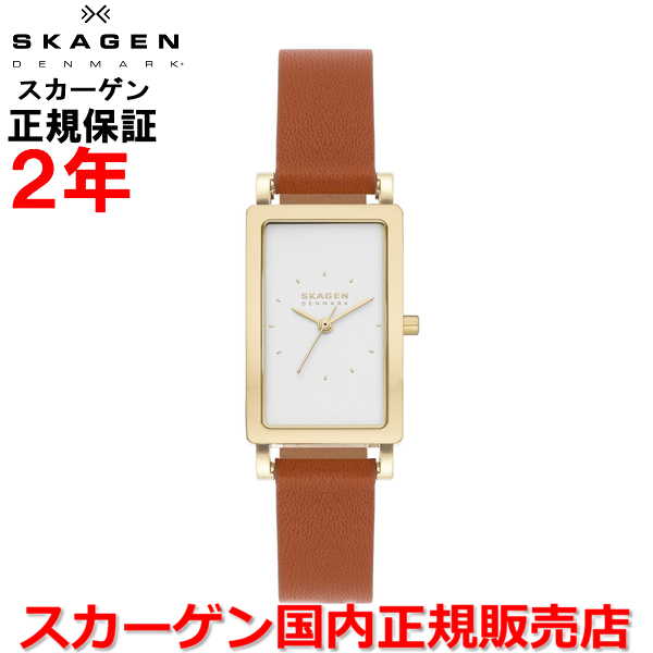 【10%OFFクーポン配布中】【国内正規品】 スカーゲン SKAGEN 腕時計 ウォッチ 女性用 レディース ハーゲン HAGEN ホワイト文字盤 白 革ベルト レザー SKW3097