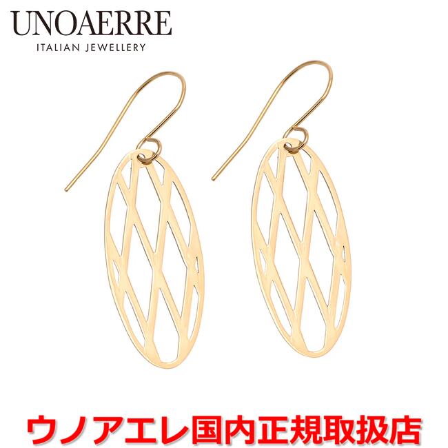 【お買い物マラソン期間中店内最大P20倍】ウノアエレ UNOAERRE K18イエローゴールド デザインピアス イタリー製 30575 【国内正規品】 ｜Jewelry＆Watch　LuxeK