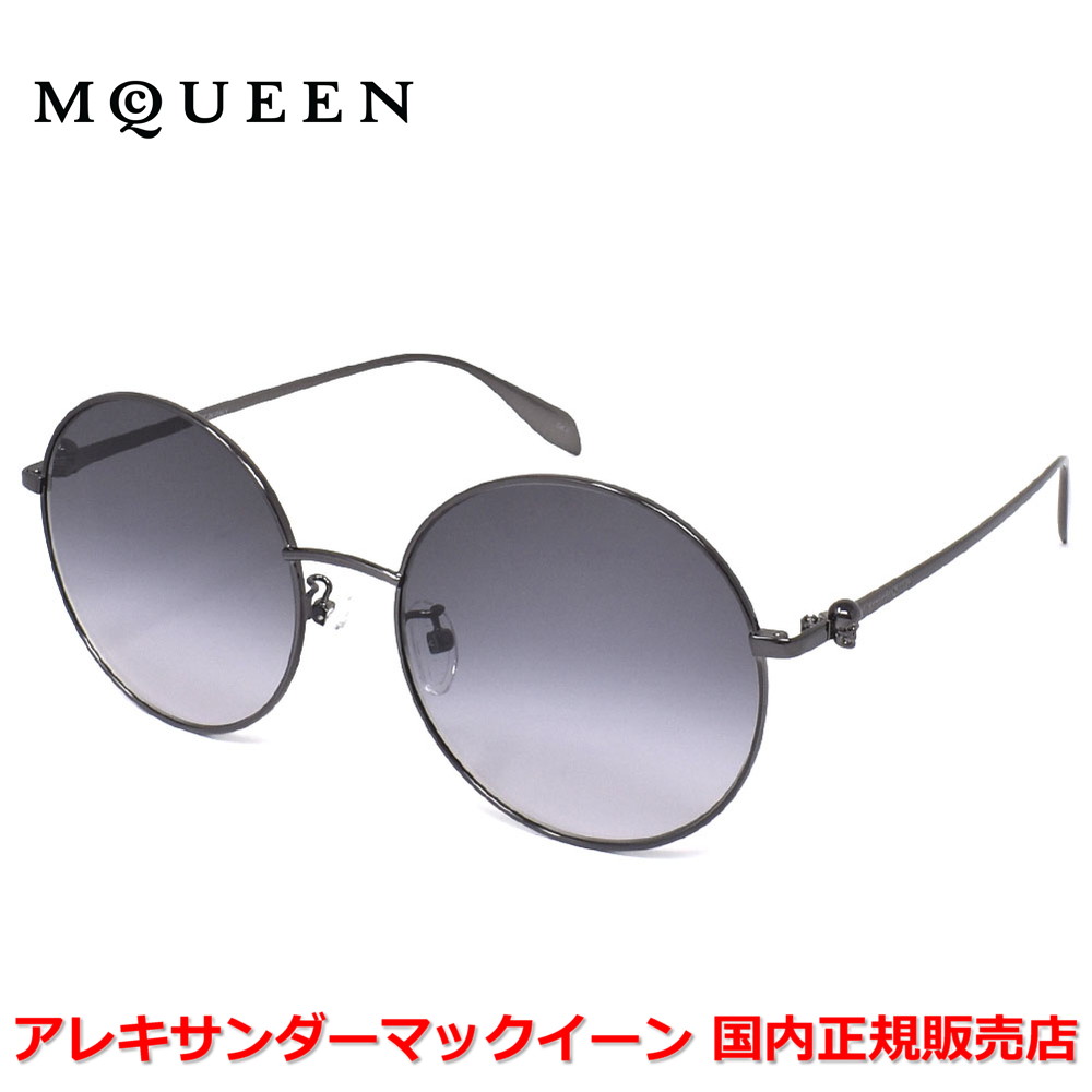 【百貨店大売り出し継続期間中店内最大限度P20倍】【国内置き目品】Alexander McQueen アレキサンダー マックイーン AM0275S 001 黒眼鏡 アジアン相応う スカル レディース