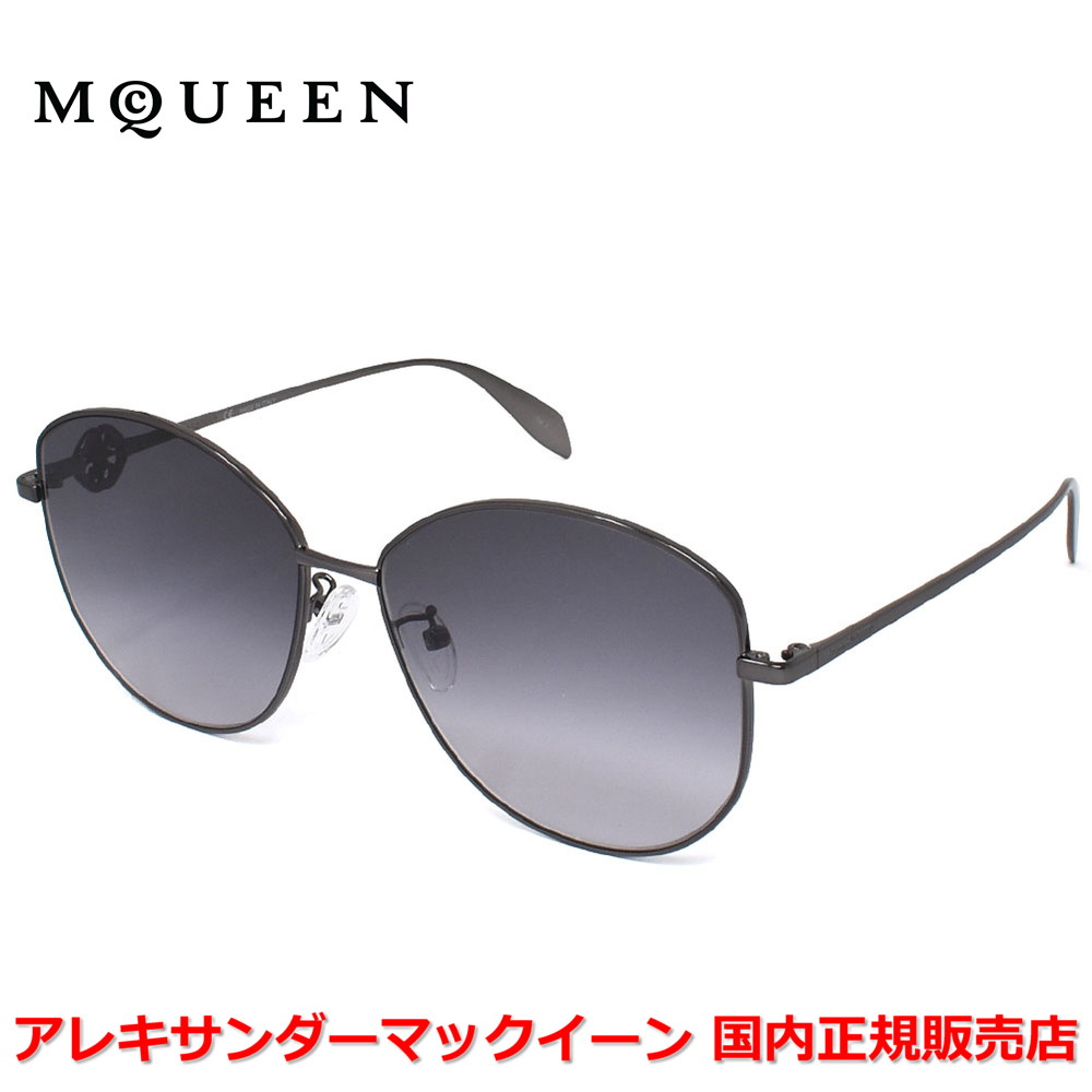 【10%OFFクーポン配布中】【国内正規品】Alexander McQueen アレキサンダー マックイーン AM0288S 001 サングラス アジアンフィット レディース ｜Jewelry＆Watch　LuxeK